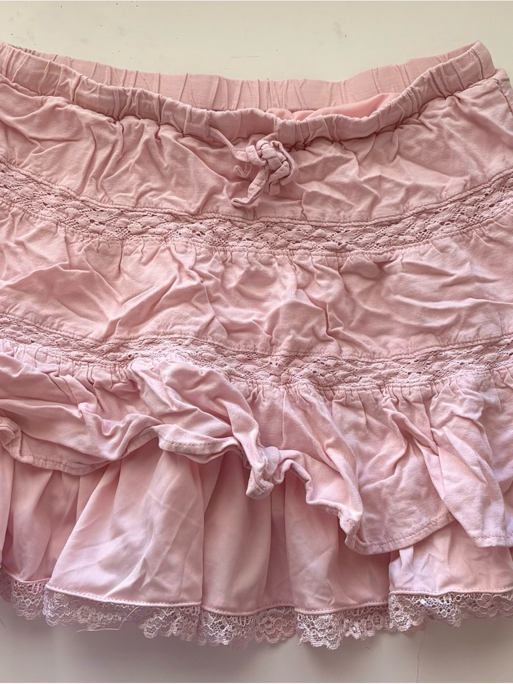 Aeropostale Light Pink Ruffle Sleep Skirt